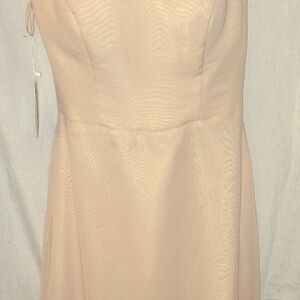 Elegant Cream Sleeveless Dress